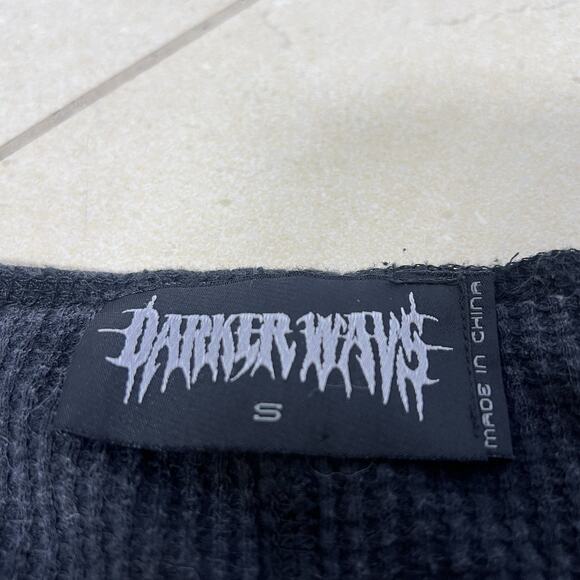 Y2K Style Darker Wavs Dolls Kill Fader Long Sleeve Dress Grundge Rock Small - Picture 5 of 8